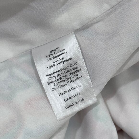 Talbots Womens Paisley Print A-Line Skirt Size 10 Multicolor Scalloped Hem Lined - Picture 5 of 9